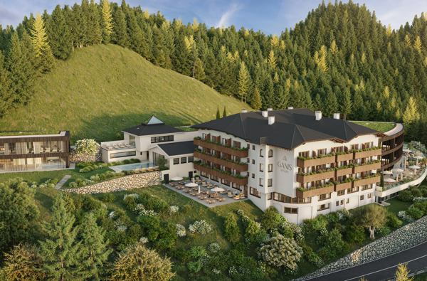 Ganis Resort - Dolomites****S - 20260302Ganischgerhofaerial 02Final 5K